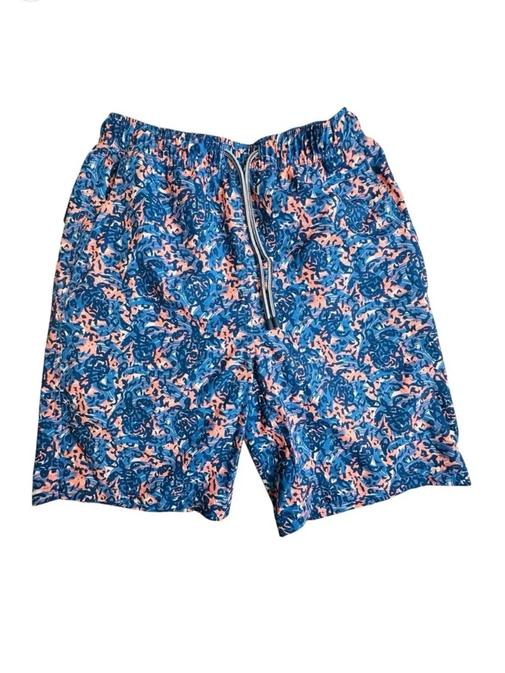 Peter Millar Men’s Seaside Turtle Tide Lined Swim Trunks Sz-Medium Beach Resort.